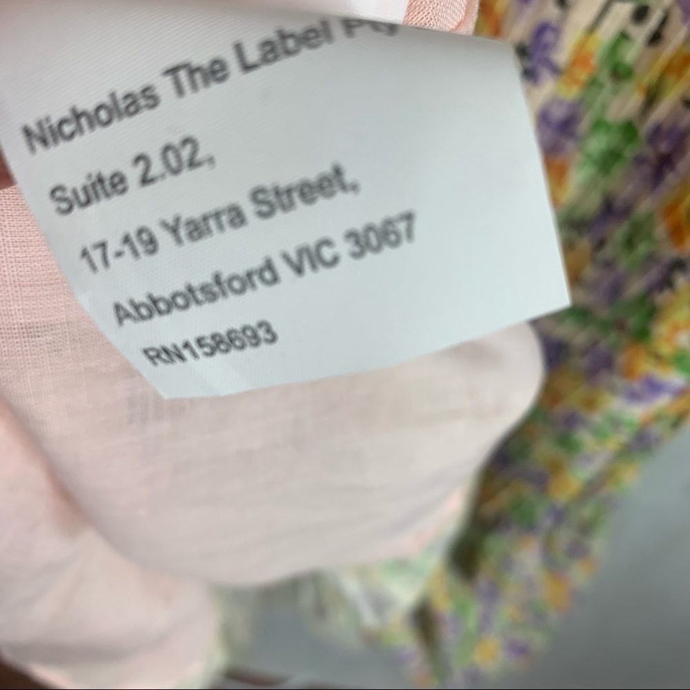 Nicholas Susan Dress Whistledown Floral Size 4 - Picture 14 of 15